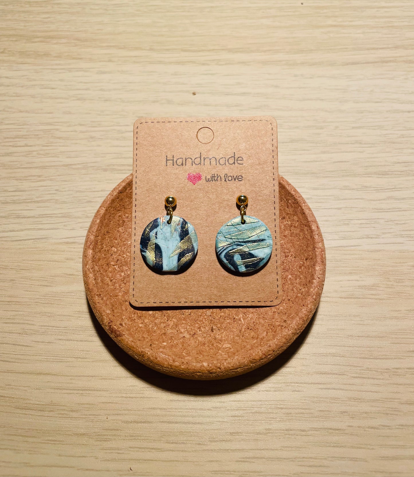 Fimo Ohrringe „Sky“