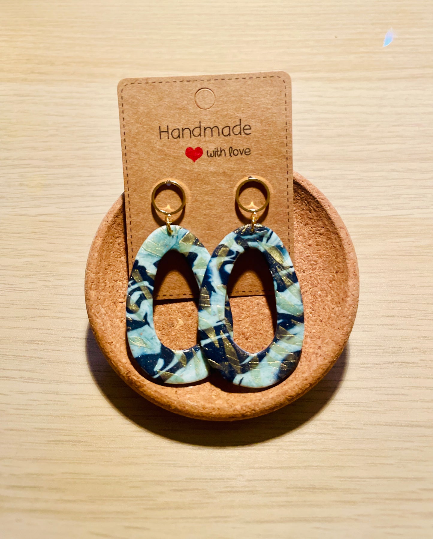 Fimo Ohrringe „Sky“