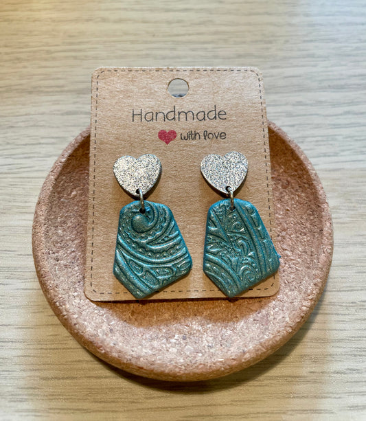 Fimo Ohrringe „Ice“