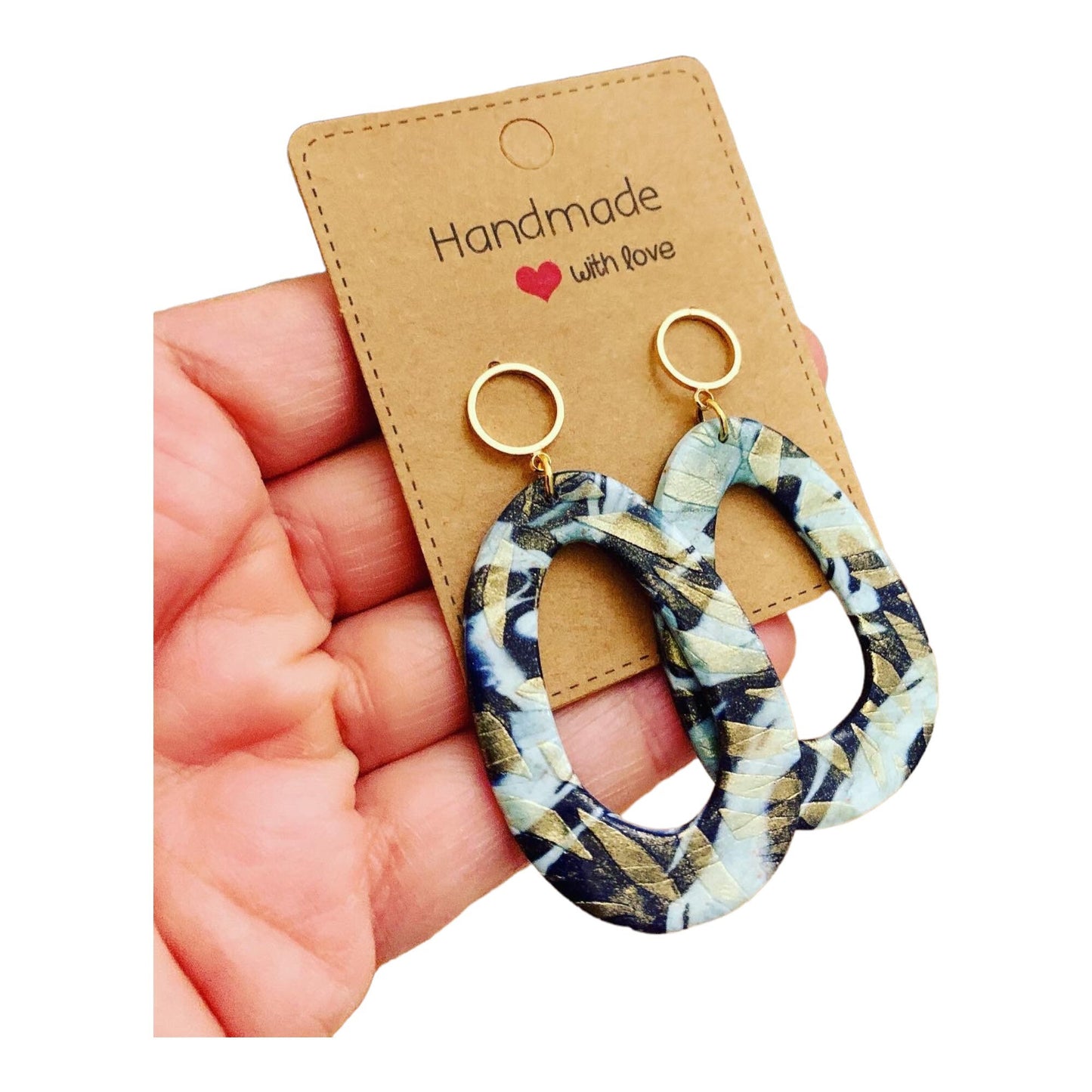 Fimo Ohrringe „Sky“